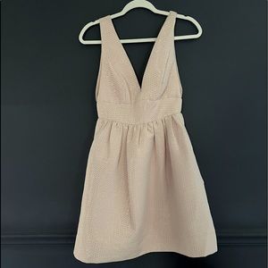 Shimmering Powder Pink Pocketed Dress